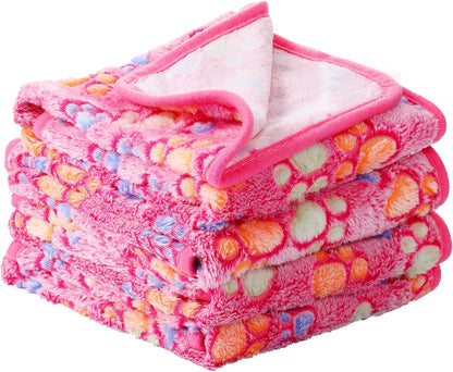 Tatuo 4-Pack Pet Fleece Blankets – Soft & Warm