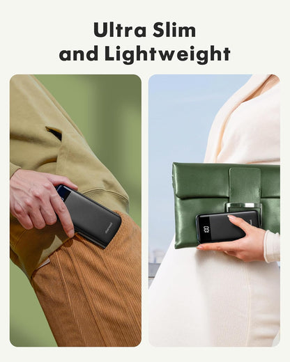 10000mAh charmast Portable Charger with Built in Cables