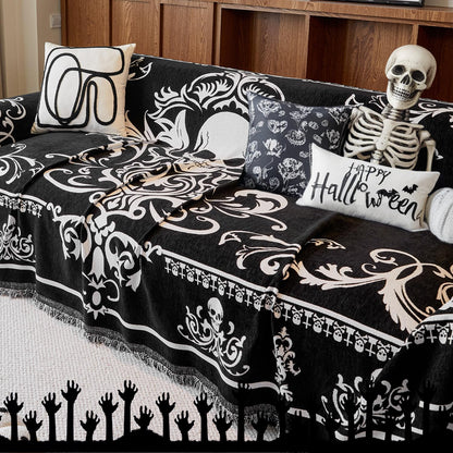 EVENHUG Halloween Reversible Sofa Cover