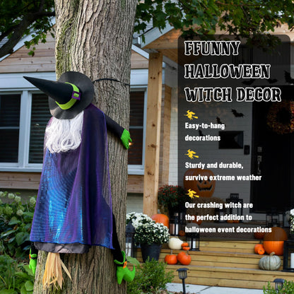 POPGIFTU 64" Crashing Witch into Tree