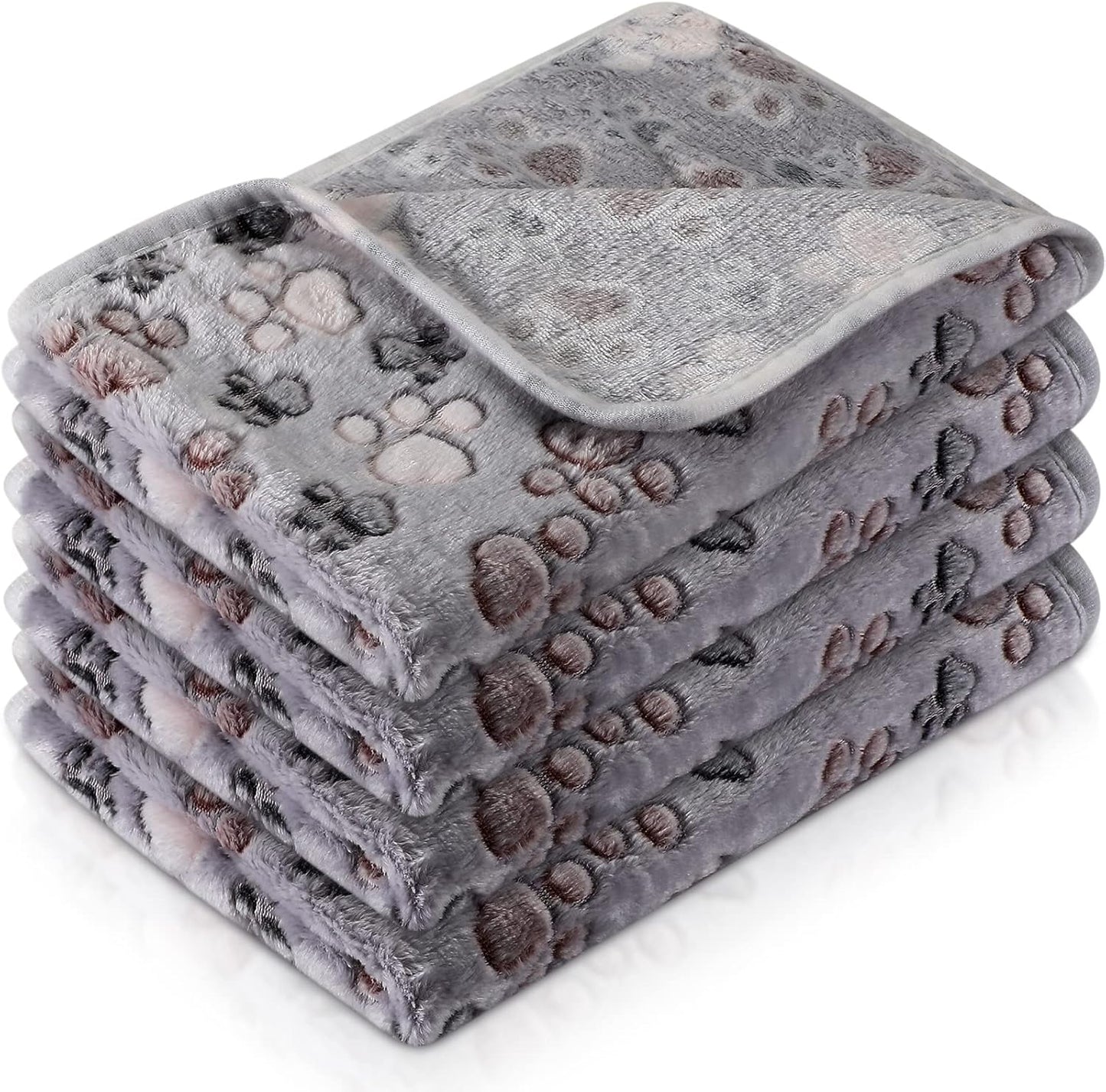 Tatuo 4-Pack Pet Fleece Blankets – Soft & Warm