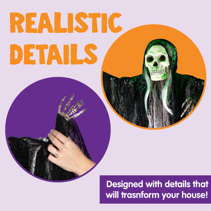 JOYIN 3-Pack Hanging Skeleton Ghosts