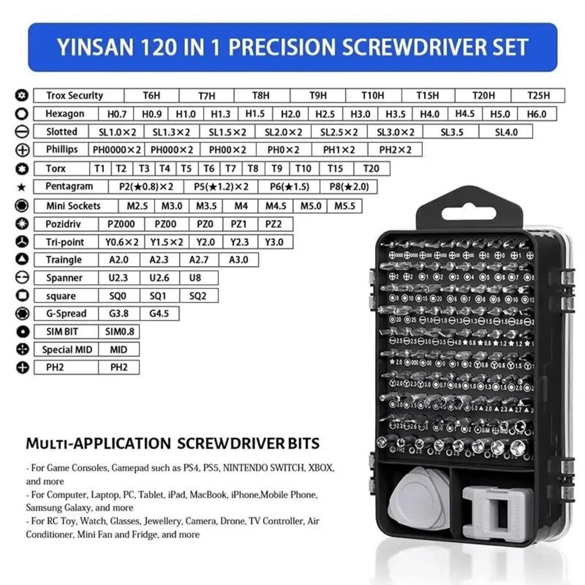 115 In 1 Precision Screwdriver Set