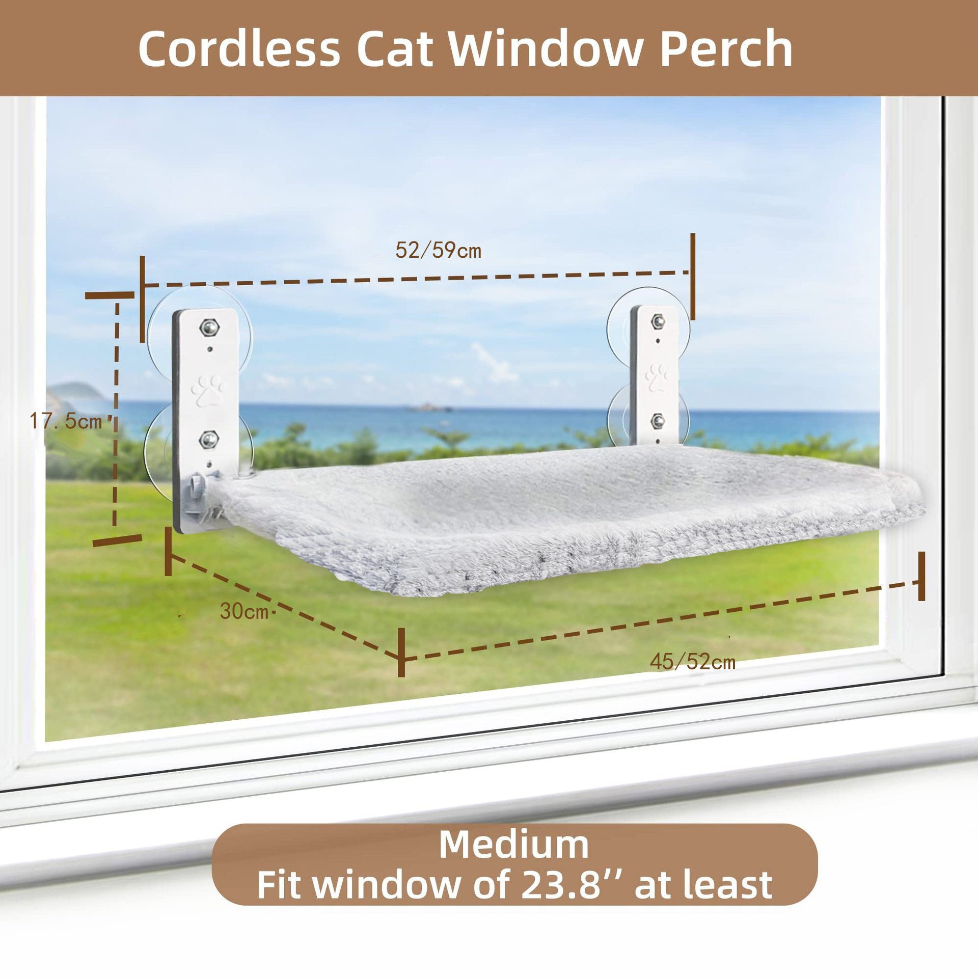 Cordless Cat Window Hammock