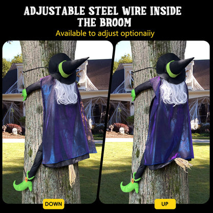 POPGIFTU 64" Crashing Witch into Tree