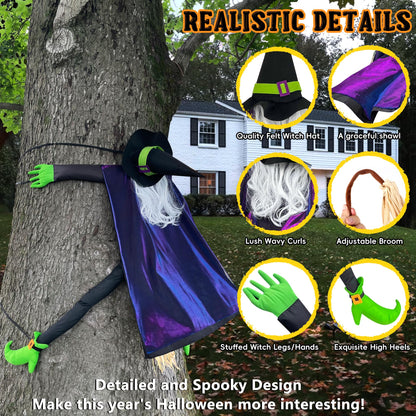 POPGIFTU 64" Crashing Witch into Tree