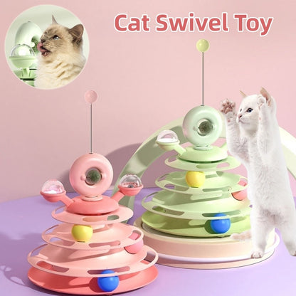 Cat Toy Tower with Rolling Balls - Raifaonline
