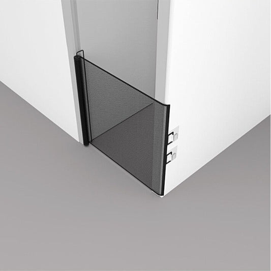 Retractable Pet & Baby Safety Gate – Folding Stair Guard