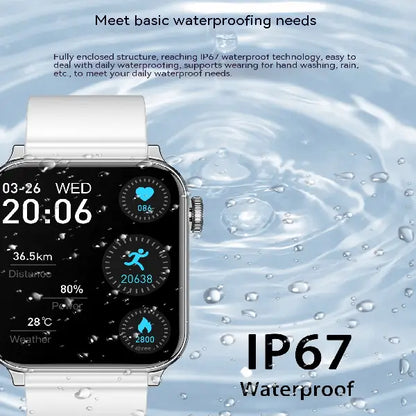 Smart Watch with Sleep Blood Pressure and Oxygen Monitoring