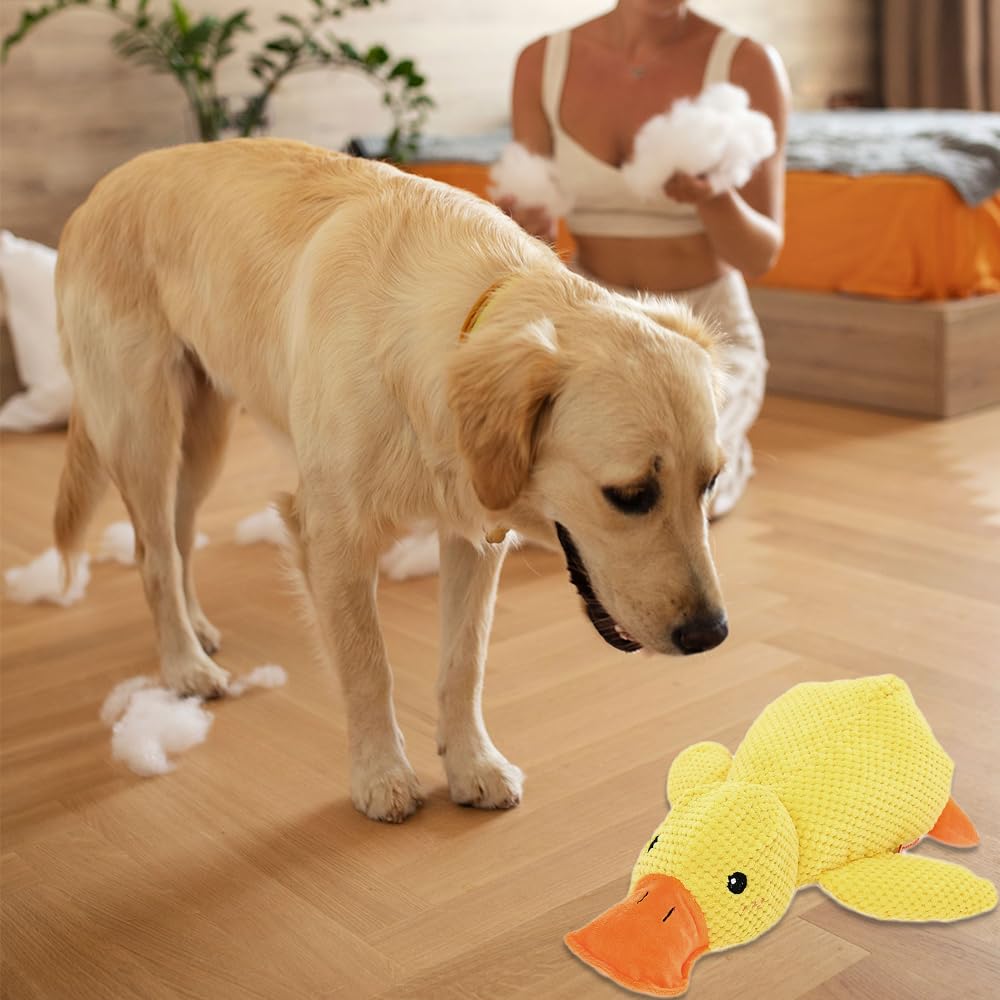 Plush Duck Squeaky Dog Toy for Pet