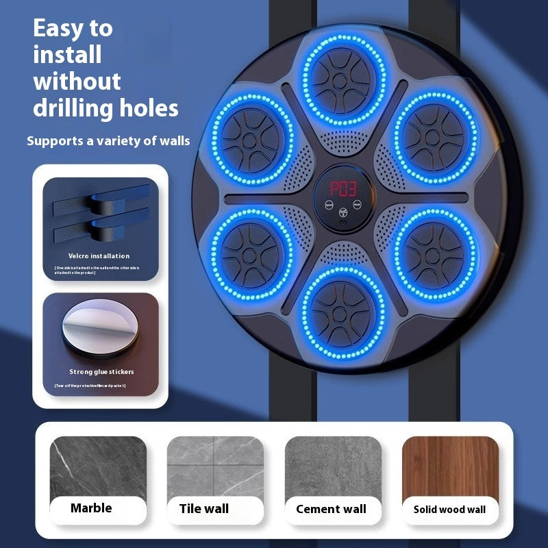 Music Boxing Machine with RGB Light and Bluetooth
