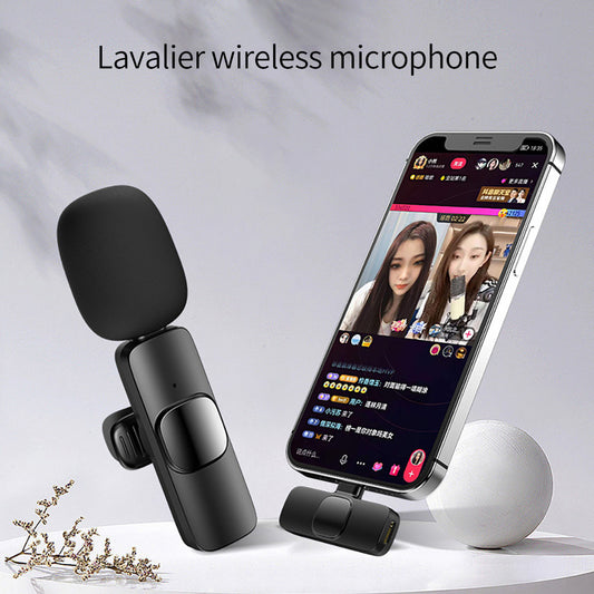 Wireless Lavalier Microphone Portable Audio Video Recording Mini Mic - Raifaonline