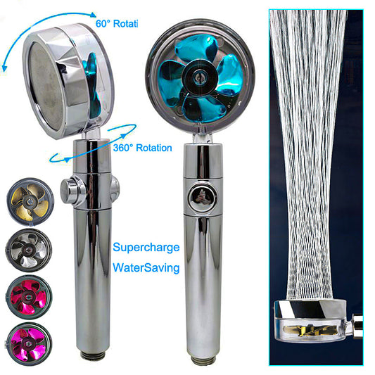 Shower Head Water Saving Flow 360 Degrees Rotating - Raifaonline
