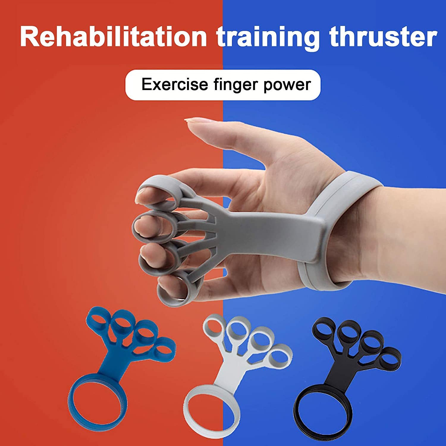 Silicone Finger Exerciser for Hand Grip and Pain Relief