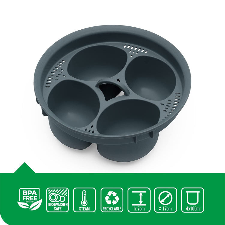 Egg Poacher and Cooker Tool with 4-in-1 Mold Tray - Raifaonline