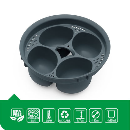 Egg Poacher and Cooker Tool with 4-in-1 Mold Tray - Raifaonline