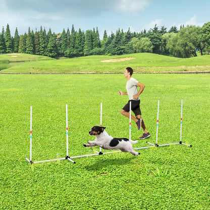 Dog Agility Weave Poles with Storage Bag