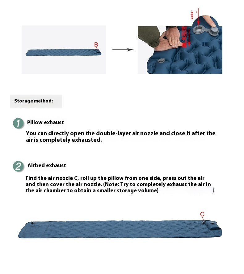 Outdoor Inflatable Honeycomb Mattress