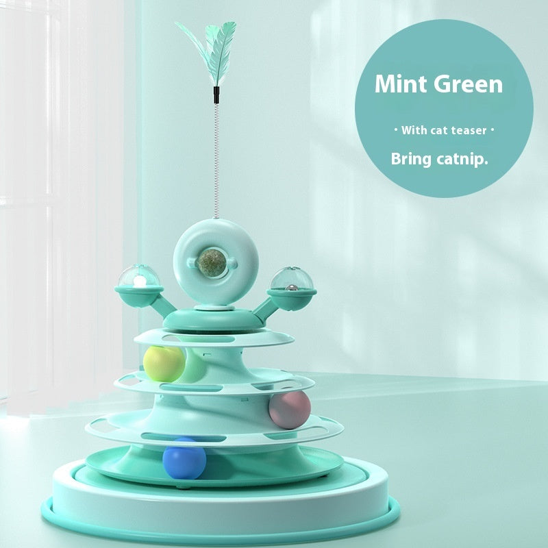 Cat Toy Tower with Rolling Balls - Raifaonline