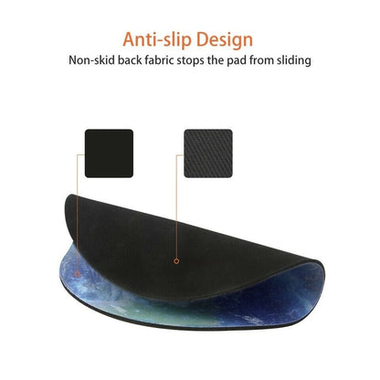 Space Round Mouse Pad PC Gaming Non Slip Mice Mat - Raifaonline