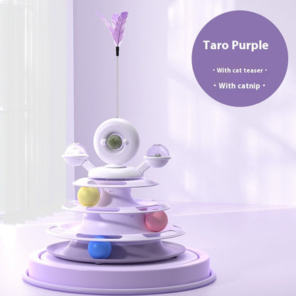 Cat Toy Tower with Rolling Balls - Raifaonline