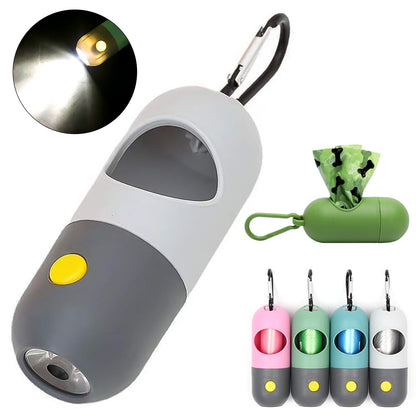 Pet Waste Bag Dispenser with LED Light - Raifaonline