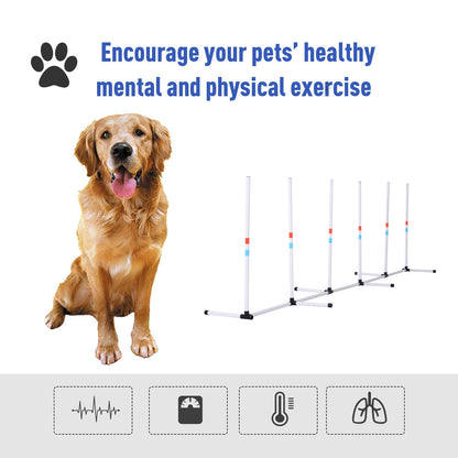 Dog Agility Weave Poles with Storage Bag